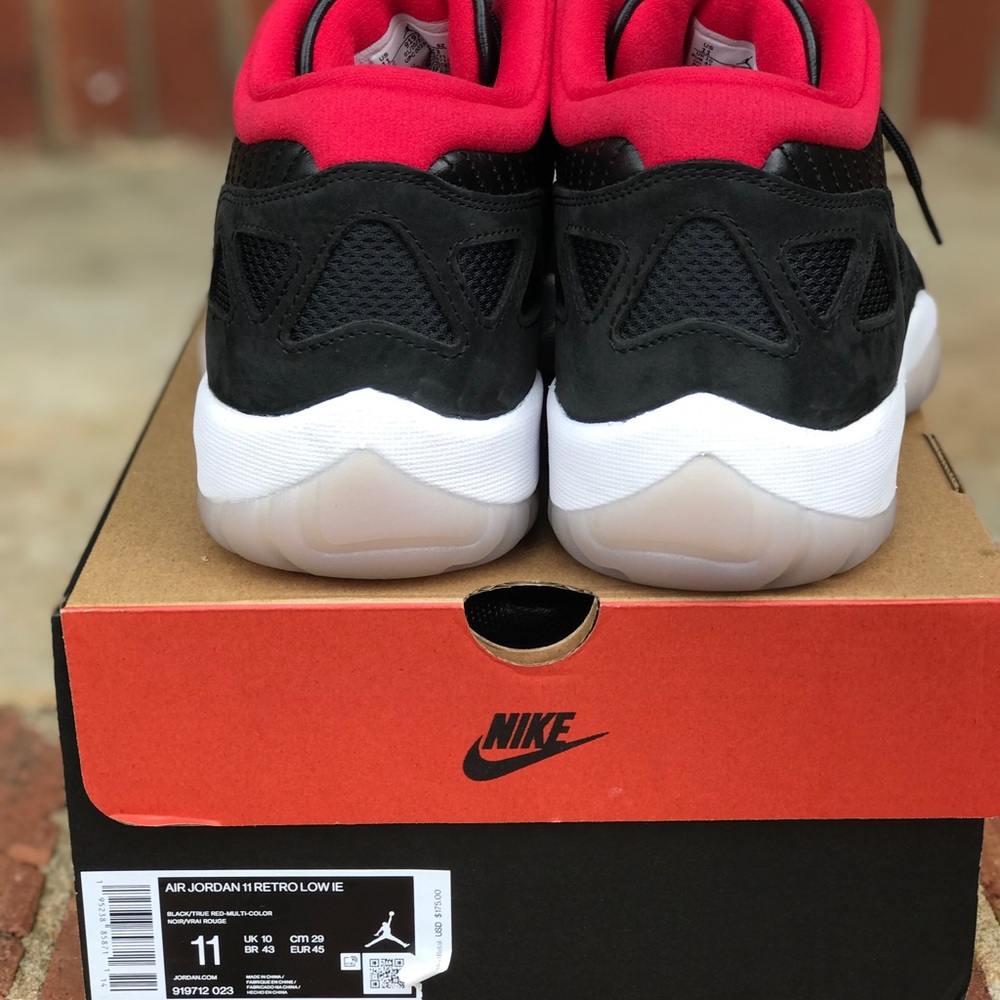 Air Jordan Retro 11 Low IE Bred Size 10.5 & 11 - Picture 13 of 16